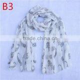 2015 New Fashion Women Ployester Shawl Wrap Scarf Sea Cucumber Pattern Scarives thumbnail-1