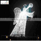 Christmas Decoration Angel Wings With Halo Fancy Angel Halos for Sale Cheap Angel Figurines With Light With High Quality thumbnail-3