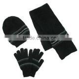 Mens Knit Hat Gloves and Scarf Winter Set thumbnail-3
