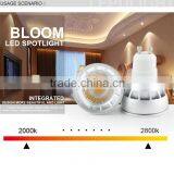 2015 Newest Design Color Changed 2000-2800K Ra88 GU10 Dimmable Led Cob Light With 3 Years Warranty