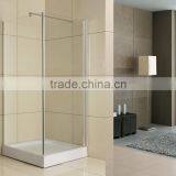 2016 Frameless Square Hinge Pivot Fiberglass Shower Enclosures With Chrome Handle thumbnail-1