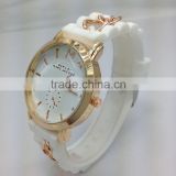 2016 trend classic colorful rose gold geneva watch for ladies