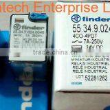 FINDER RELAY 55.34.9.024.0040 24VDC 7A 250V, New and Original