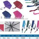 cheap market umbrellas wholesale china Small Promotional umbrella UV 3 Folding Rain Umbrella all types of umbrellas Rain Gear