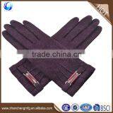 Factory price ladies winter handmade thick 100% wool gloves