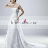 Strapless sheath attachable train wedding dresses online M72926