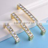 China Hardware Wholesale Markets Crystal Rhinestone Furniture Cupboard Cosmetic Shelf Handles and Knobs