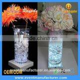 Wholesale Rechargeable 10cm Square Glass Vase Centerpieces Light thumbnail-4