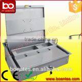 School Table Manual Flip Up Monitor Screen Tuner Security Box With Lock for School Equipment