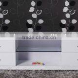 Modern E1 MDF High Gloss White TV Stand thumbnail-1
