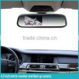 4.3inch TFT-LCD 1000cd/m2 Screen Mirror Monitor Interior Rear View Mirror 2-videos Input With OEM Bracket thumbnail-3