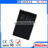 bl-5ct 1050mAh mobile phone battery for NOKIA 5220XM 6303C 6730C C3-01 C3-01m C5-00 C5-02 C6-01