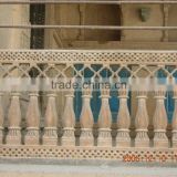 hand carved stone balustrade panels