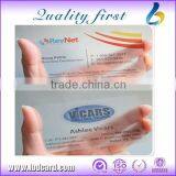 One Side Printing Plastic PVC Transparent Clear Business Card (12mil,15mil,30mil)
