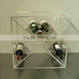 cubic acrylic wine rack