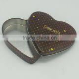 China Luxury Fashion Heart Shaped Wedding Door Gift Tin Box
