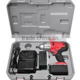 Powerful 600Nm 18 V 1/2" Square Drive Cordless Li-Ion Impact Wrench Kit With Battery and Charger in Strong Carry Case thumbnail-3