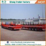 High Quality Customized Container Semi Trailer 20ft 40ft Flatbed Trailer Manufacturers thumbnail-4