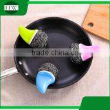 Mini Plastic Hand Bowl Pot Dish Clean Cleaning Brush With Steel Ball thumbnail-5