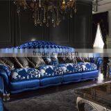 Italy Innovative Style Individual Character and Fashionable Chesterfild Bright Blue Sofa Set thumbnail-4