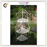 Shabby Chic White Iron Shelf for Plants thumbnail-1