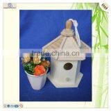 Handmade Oem Diy Paulownia Wood Cage Nest Birdhouses thumbnail-6