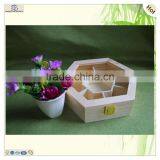 Divided Glass Lid Hexagonal Moon Cake Gift Box thumbnail-5