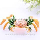 Creative Jewelry Boxes Wholesale Metal Jewelry Box Crab Figurine thumbnail-4