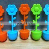 flower shape tea infuser/ silicone tea strainer
