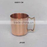 Moscow Mule Copper Bear Mug With Pewter Lining and Brass Handle Polished thumbnail-1