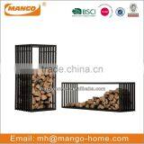 Classical Black Metal Firewood Rack thumbnail-1