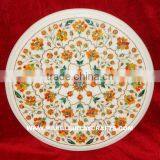 Decorative Marble Inlay Pietra Dura Makarana Table Tops thumbnail-1