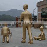 Fiberglass Children Play Sculpture Statue thumbnail-5