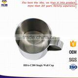 Promotional Custom 200 ML Single Wall Stainless Steel Coffee Mug thumbnail-4