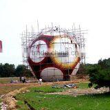 Modern Sport Abstract Metal Craft Stainless Steel Sport Ball Sculpture thumbnail-2