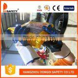 DDSAFETY Cotton Jersey Liner Safety Cuff With Full Blue Nitrile Coating Heavy Duty Glove thumbnail-5