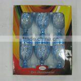 JK041 6pcs Glass Drinking Set With Deco thumbnail-2
