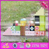 2017 New Design 20 Pieces Preschool Blocks Toys Wooden Building Toys for Toddlers W13A125 thumbnail-5