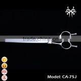 CA-75J 7.5inch Downward Curved Double Finger Rest Dog Grooming Scissors