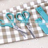 Fashional Style Top Sale Good Quality Full PP Material Students Scissors thumbnail-4