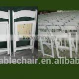 High Quality Wood Banquet White Padded Folding Chair for Wedding thumbnail-3