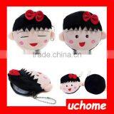 UCHOME Custom Animal Fruit Design Mini Zip Plush Key Money Coin Purse thumbnail-3