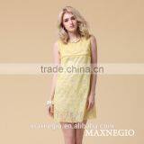 China Supplier Sleeveless Lady One Piece Dress Simple Latest 2015 thumbnail-2