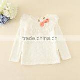 Fleece Undershirts Children Autumn Clothes High Quality Lace Girls Winter Lonh Sleeve Tee Warm Soft Kids Tee thumbnail-5