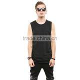 Latest Plain Black Men Basketball Singlet