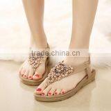 Zm50168b Summer Flat Female Shoes Crystal Ladies Sandals thumbnail-2