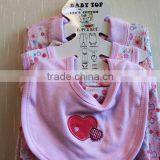 Wholesale Lovely New Born Knitted Clothing Set Long Sleeve Romper 100% Cotton Clothing Set 8TB1-50 thumbnail-4