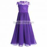 Summer Lace Chiffon Short Sleeved New Model For Girl Dress thumbnail-3