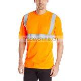 Short Sleeve Fashion Design Wholesale Cheap Safety Tape Hi Vis 100% Cotton Reflective T-shirt thumbnail-5