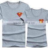 2016 Top Fashion Black Print Couple T-Shirt thumbnail-3